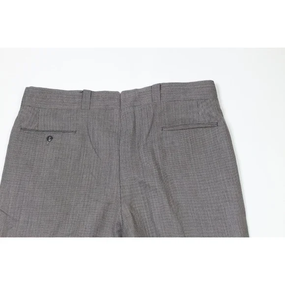 Vintage 40s Streetwear Mens 38x32 Thrashed Wool Wide Leg Bell Bottoms Pants USA
